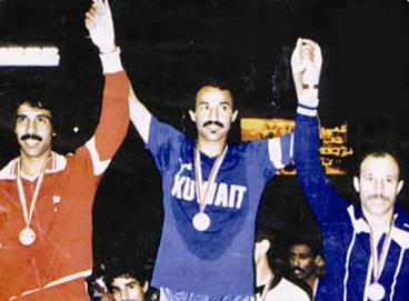 العنبري على منصة التتويج في بطولة الخليج