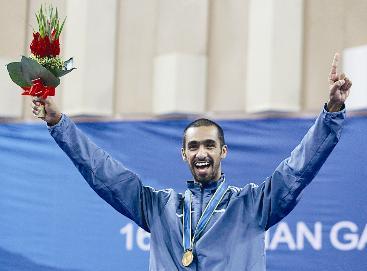 حمد النويعم حقق ذهبية في الكراتيه في «الآسياد»