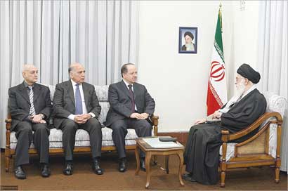 u062eu0627u0645u0646u0626u064a u0645u0633u062au0642u0628u0644u0627 u0628u0627u0631u0632u0627u0646u064a u0648u0645u0633u0624u0648u0644u064au0646 u0639u0631u0627u0642u064au064au0646 u0641u064a u0637u0647u0631u0627u0646 u0623u0645u0633 (u0627u0641 u0628)