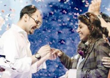 شجون الهاجري وأحمد البريكي