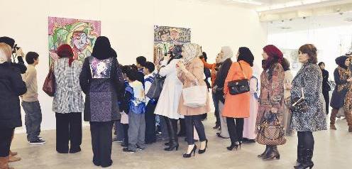 حضور كبير لمعرض الحميضان