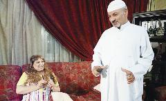 احمد السلمان وأمل عباس في مشهد من العمل