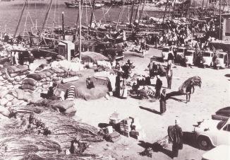 ميناء الكويت «الفرضة» سنة 1952