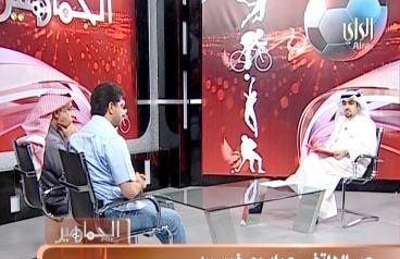 حمزة والنجادي يتحدثان إلى الزميل محمد جوهر حيات