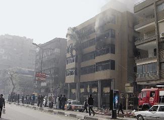 شركة أحمد عز في شارع شهاب تحترق