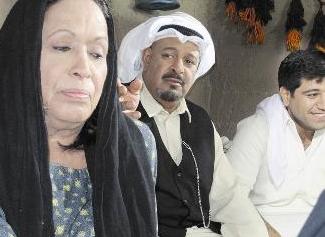 الفنانة حياة في احد مشاهد «الجليب»