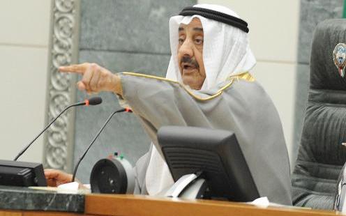 جاسم الخرافي أثناء الجلسة 	(تصوير موسى عياش)