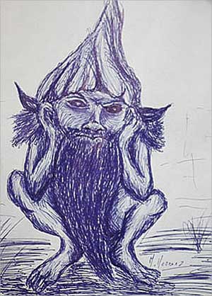 رسم تخيلي لـ «العفريت الشرير»