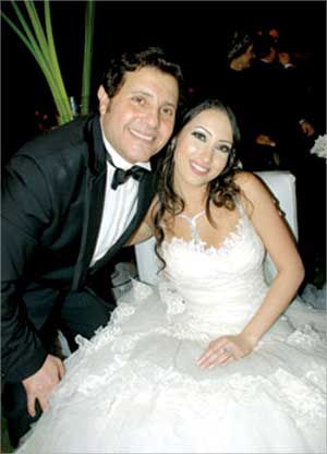 هاني شاكر وابنته الفقيدة دينا يوم عرسها