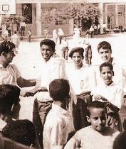 مع حماد المترك ونامي النامي وسعد زوير عام 1963