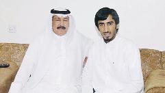 ... ومع ابنه عبدالله