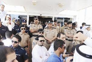 تواجد امني	 (تصوير اسعد عبدالله)