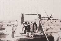 احدى ابار البادية في صحراء الكويت