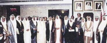 خلال تكريمه في البحرين