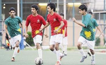 لقطة من لقاء مدرستي خليفة الجري وثانوية جليب الشيوخ