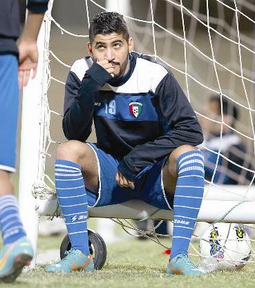 عبد الهادي الخميس ينتظر نتيجة لقاء اليوم! 	(الأزرق دوت كوم)