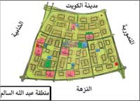خريطة ضاحية عبدالله السالم