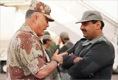  حديث بين خالد بن سلطان والجنرال الاميركي