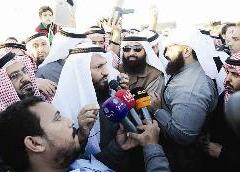 محمد هايف مشاركا في التظاهرة