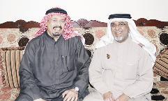 مع نسيبه عبدالرزاق اللهو	