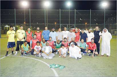 فريق «الحر» المتوج بلقب كأس جمعية الزهراء