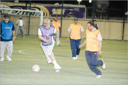  لقطة من إحدى مباريات البطولة