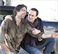 ... ومع مازن معضّم في أحد المشاهد