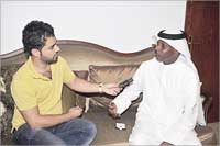 متحدثاً للزميل علاء محمود