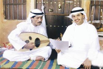 ... ومع دعيج الخليفة في أحد برامج تلفزيون الكويت