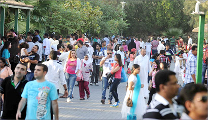 ازدحام في حديقة الحيوان