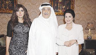 (السندريلا) مع غازي حسين وزهرة عرفات  	   (تصوير سعد هنداوي)