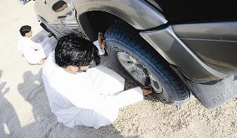 التأكد من العجلات وجهوزيتها للاستعراض