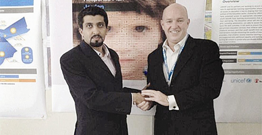 أندروهاربر والزميل غانم السليماني