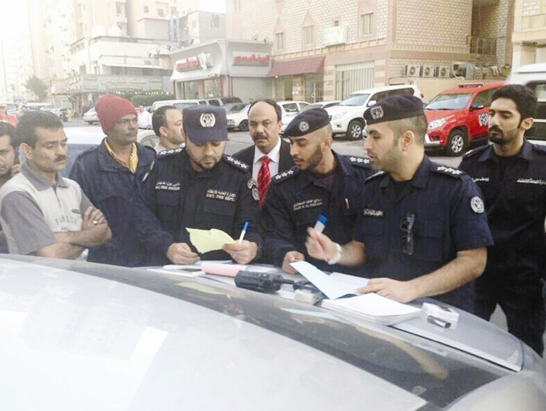 جانب من الحملة ضد السراديب المخالفة