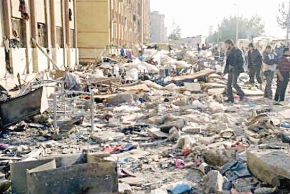 تفجير استهدف الحرم الجامعي في حلب