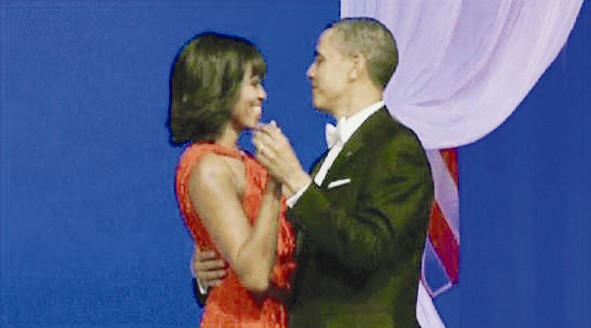 أوباما وزوجته ميشيل احتفلا بتنصيبه لولاية رئاسية ثانية