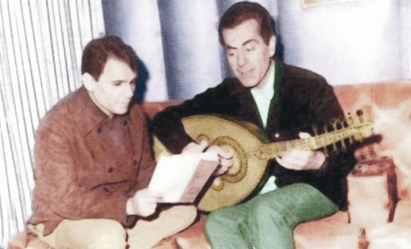 جلسة غنائية جمعته بالعندليب الأسمر عبد الحليم حافظ