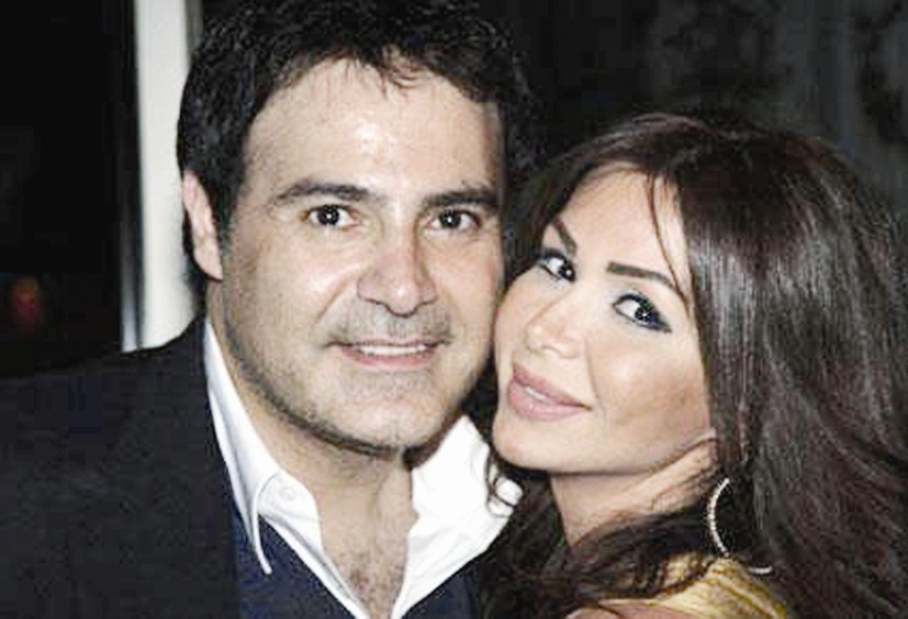 مع زوجها عاصي الحلاني