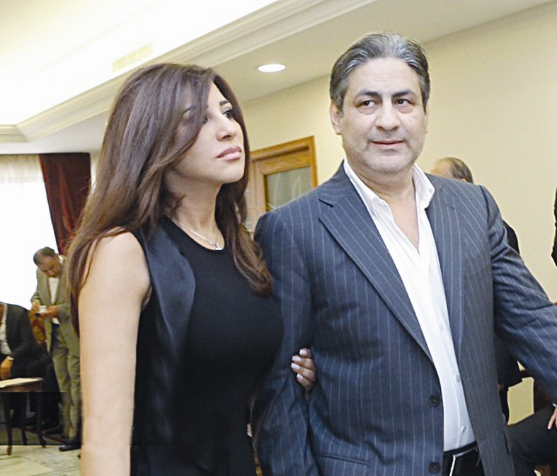 نجوى كرم وشقيقها نقولا