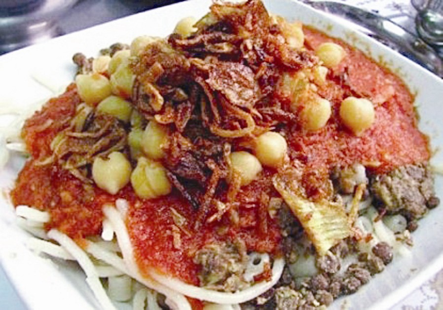 الكشري غذاء متوازن يحوي جميع العناصر الغذائية