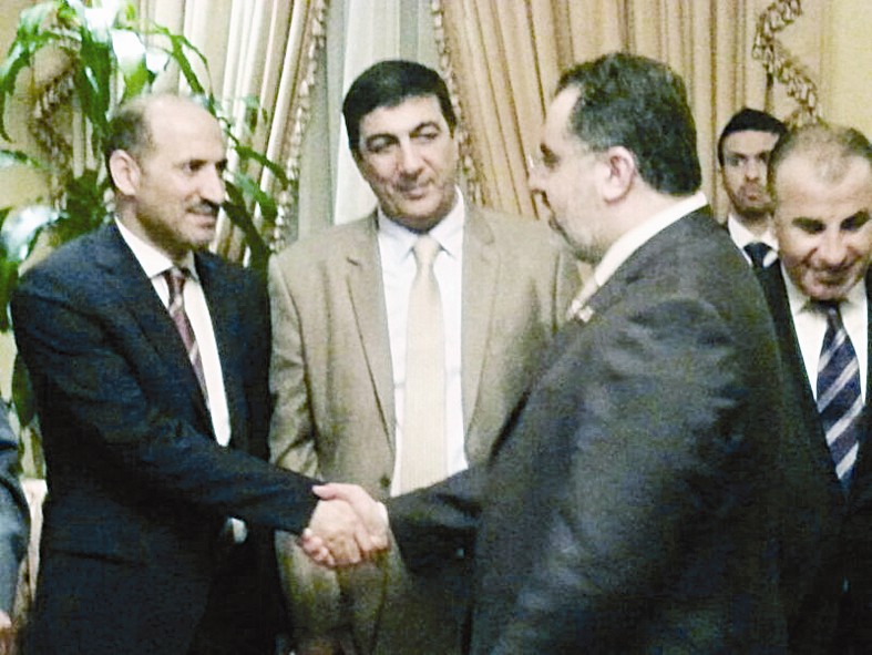 u062cu0627u0646u0628 u0645u0646 u0627u0644u0644u0642u0627u0621 u0628u064au0646 u0627u0644u062cu0631u0628u0627 u0648u0645u0645u062bu0644u064a u0627u0644u062cu0627u0644u064au0629 u0627u0644u0633u0648u0631u064au0629