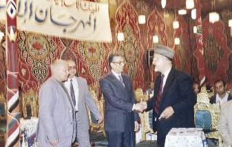 د.كمال الزناتي و شيخ الطريقة الجوهرية و د. أحمد سامح و محمد طائش من المؤتمر الحاشد لتأييد الكويت