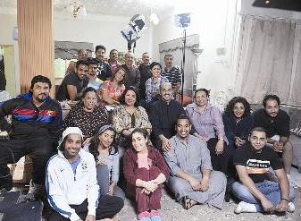 لقطة جماعية لفريق المسلسل 