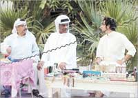 في مشهد من مسلسل «الحيالة»