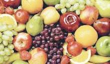 خضراوات وفواكه متنوعة