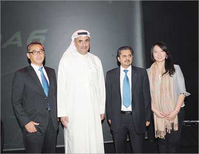 الشايع وتاندون خلال حفل الإطلاق