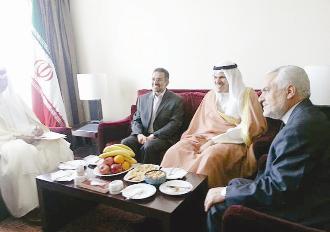 سلمان الحمود لدى لقائه نائب الرئيس الإيراني
