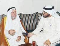 خياط مع الزميل سعود الديحاني