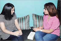 ... ومتحدثة للزميلة سماح جمال