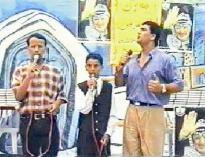 جمال النجار ومحمد عساف في أحد المهرجانات الوطنية